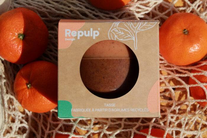 tasse clementine Repulp et son packaging